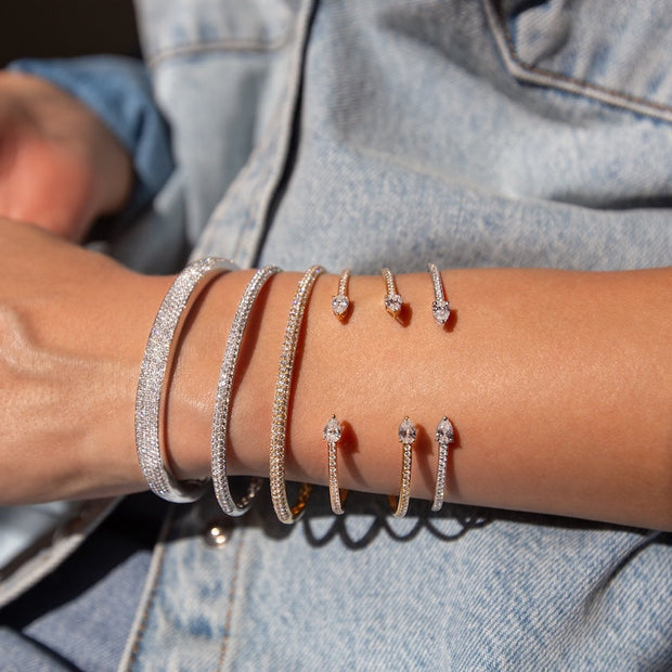 5 ROW DIAMOND CUFF