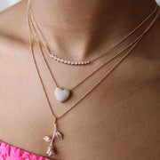PAVE DIAMOND HEART NECKLACE