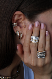 CLASSIC BAGUETTE DIAMOND GEORGIE HOOPS