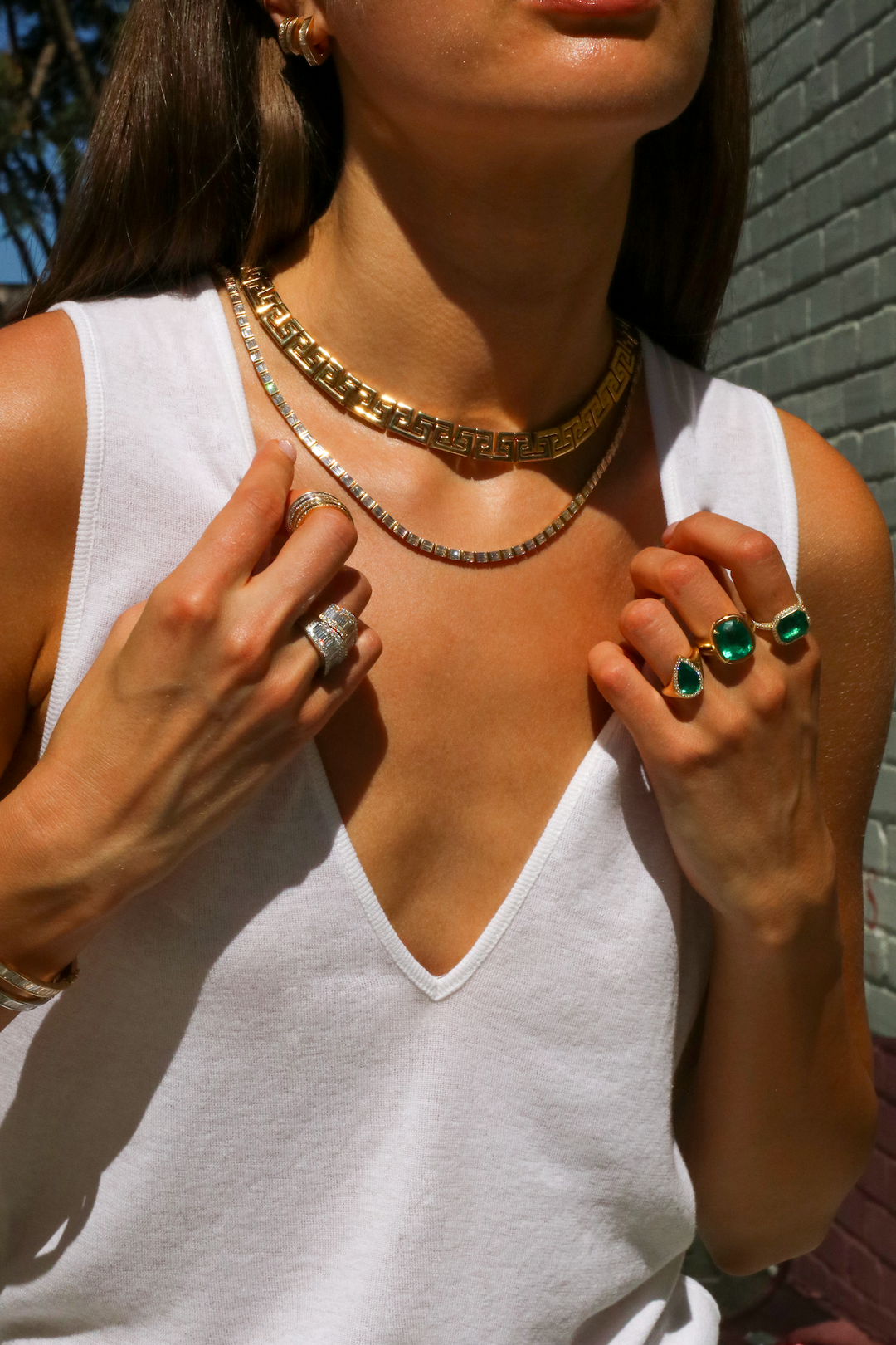 GREEK KEY CHOKER – Anita Ko