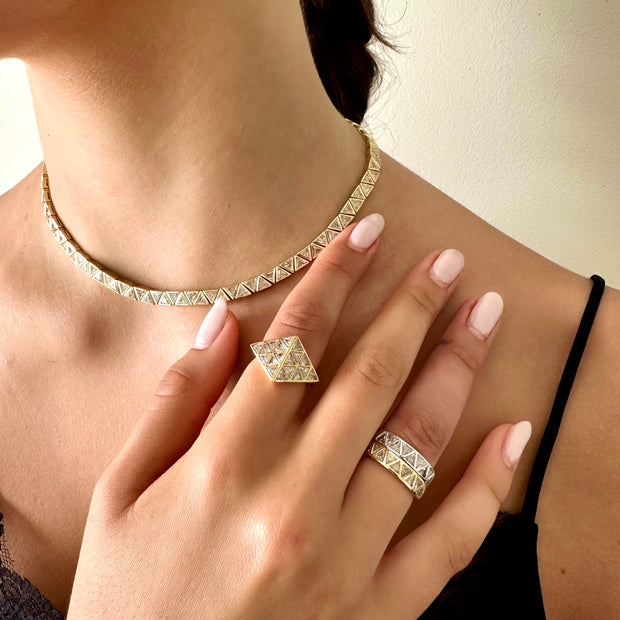 TRILLION DIAMOND RING