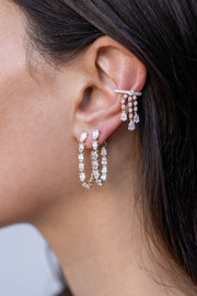 DIAMOND FRINGE EAR CUFF