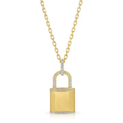 DIAMOND LOCK PENDANT