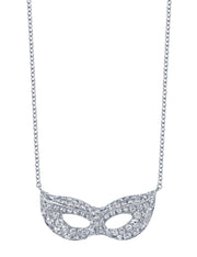 PAVE DIAMOND CAT EYE NECKLACE