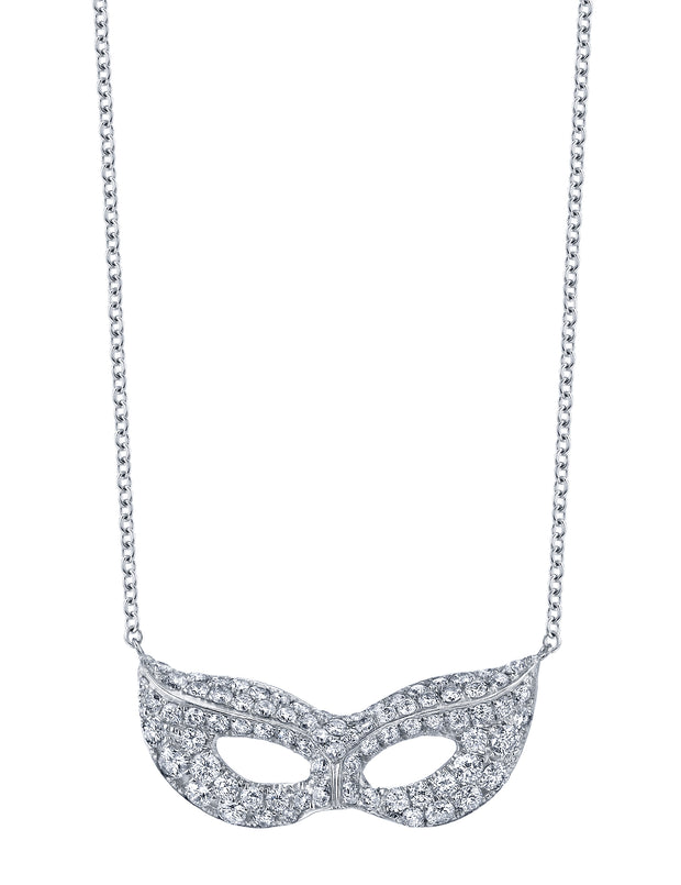 PAVE DIAMOND CAT EYE NECKLACE