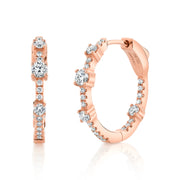 CLASSIC MEDIUM DIAMOND COLLINS HOOPS