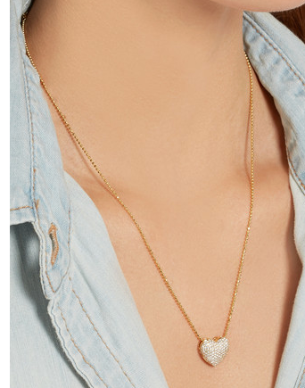 PAVE DIAMOND HEART NECKLACE