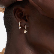 SMALL DIAMOND FLORA DROP HUGGIES