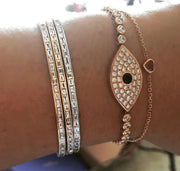 RUBY HEART CHAIN BRACELET