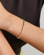 HEPBURN DIAMOND AND COLOMBIAN EMERALD BRACELET