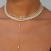 OVAL DIAMOND BEZEL CHOKER
