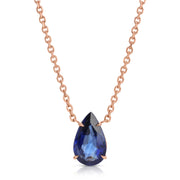 BLUE SAPPHIRE PEAR PENDANT