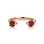 LARGE RUBY ORBIT RING