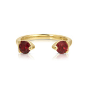LARGE RUBY ORBIT RING