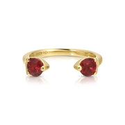 LARGE RUBY ORBIT RING