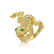 DIAMOND FROG RING