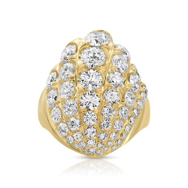 DIAMOND AURORA SHELL RING