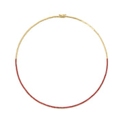 AUDREY RUBY BAR LINK CHOKER