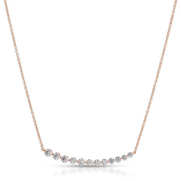 LARGE GRADUATED DIAMOND NECKLACE