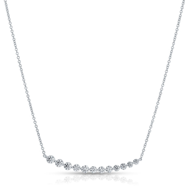 LARGE GRADUATED DIAMOND NECKLACE
