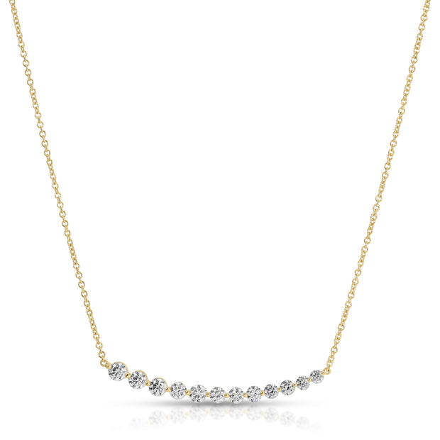 LARGE GRADUATED DIAMOND NECKLACE
