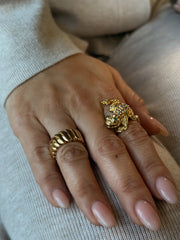 DIAMOND FROG RING