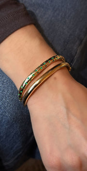COSMO ORION EMERALD OVAL BANGLE