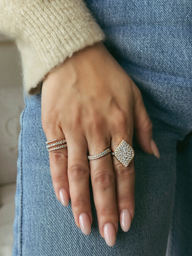 PAVE DIAMOND MARQUISE RING