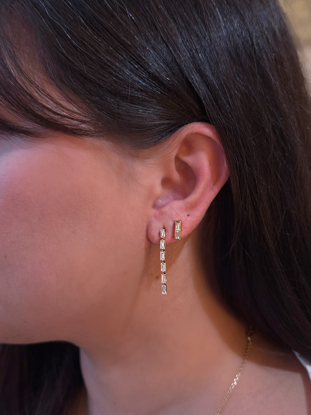 BAGUETTE DIAMOND STUDS