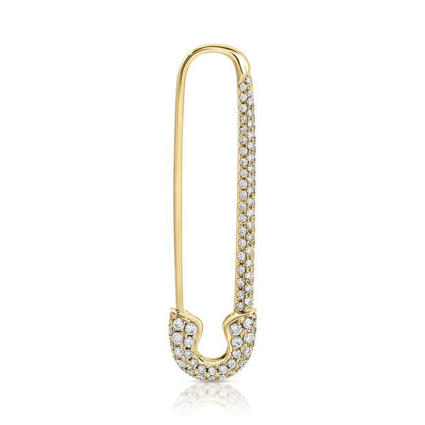 EXTRA LARGE DIAMOND SAFETY PIN