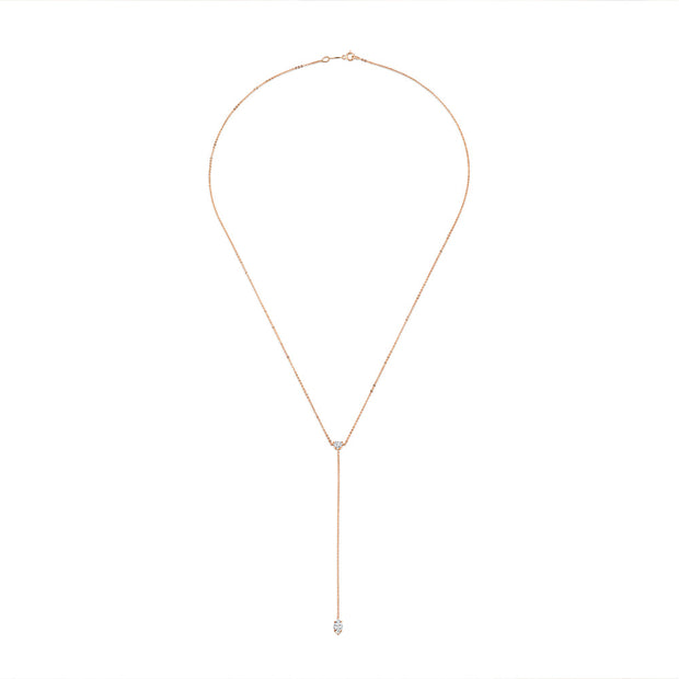 HEART AND MARQUISE DIAMOND LARIAT