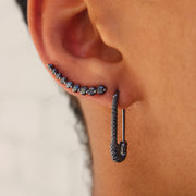 FLOATING BLACK DIAMOND EARRING