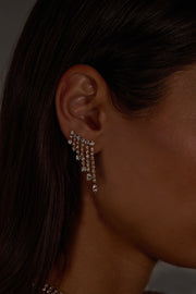 SMALL DIAMOND RAIN DROP EARRINGS