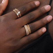 DIAMOND BRAIDED RING