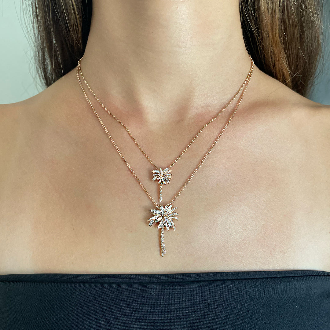 DIAMOND PALM TREE PENDANT – Anita Ko