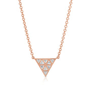 SMALL BEZELED TRILLION PENDANT