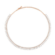 ROUND AND MARQUISE DIAMOND SHAKER NECKLACE