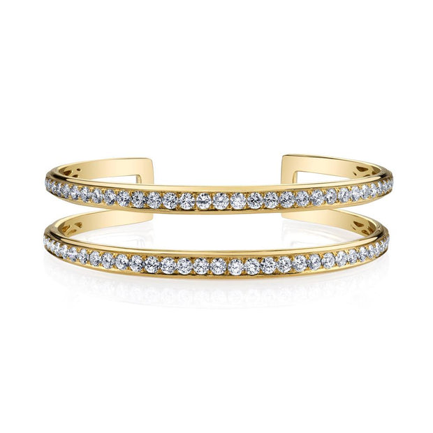 TWO ROW DIAMOND CUFF