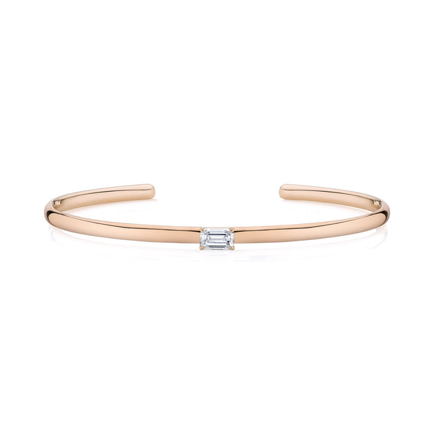 EMERALD CUT DIAMOND CUFF