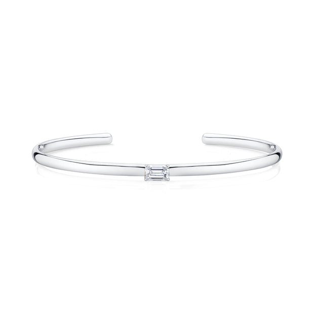 EMERALD CUT DIAMOND CUFF