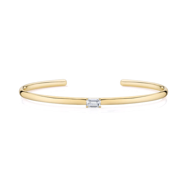 EMERALD CUT DIAMOND CUFF