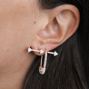 TRIANGLE DIAMOND ARROW EARRING