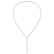 BEZELED MARQUISE DIAMOND LARIAT