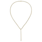 BEZELED MARQUISE DIAMOND LARIAT