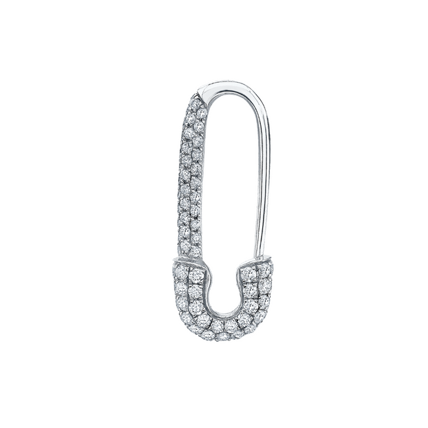 MINI DIAMOND SAFETY PIN EARRING