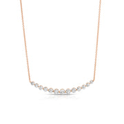 COSMIC CRESCENT DIAMOND NECKLACE