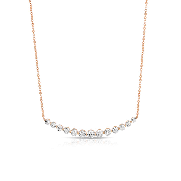 COSMIC CRESCENT DIAMOND NECKLACE