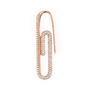 DIAMOND PAPER CLIP EARRING