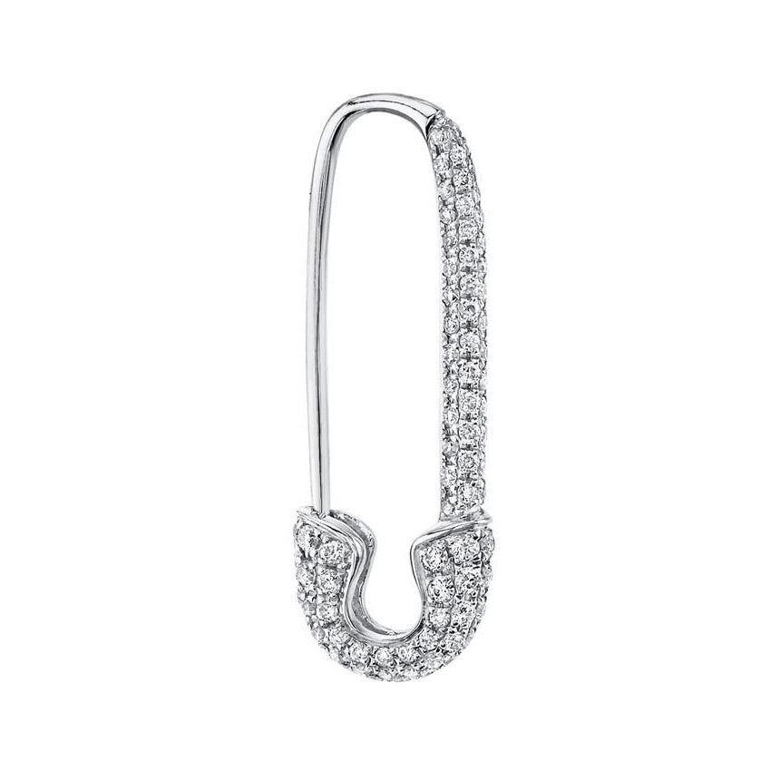 DIAMOND SAFETY PIN EARRING Anita Ko