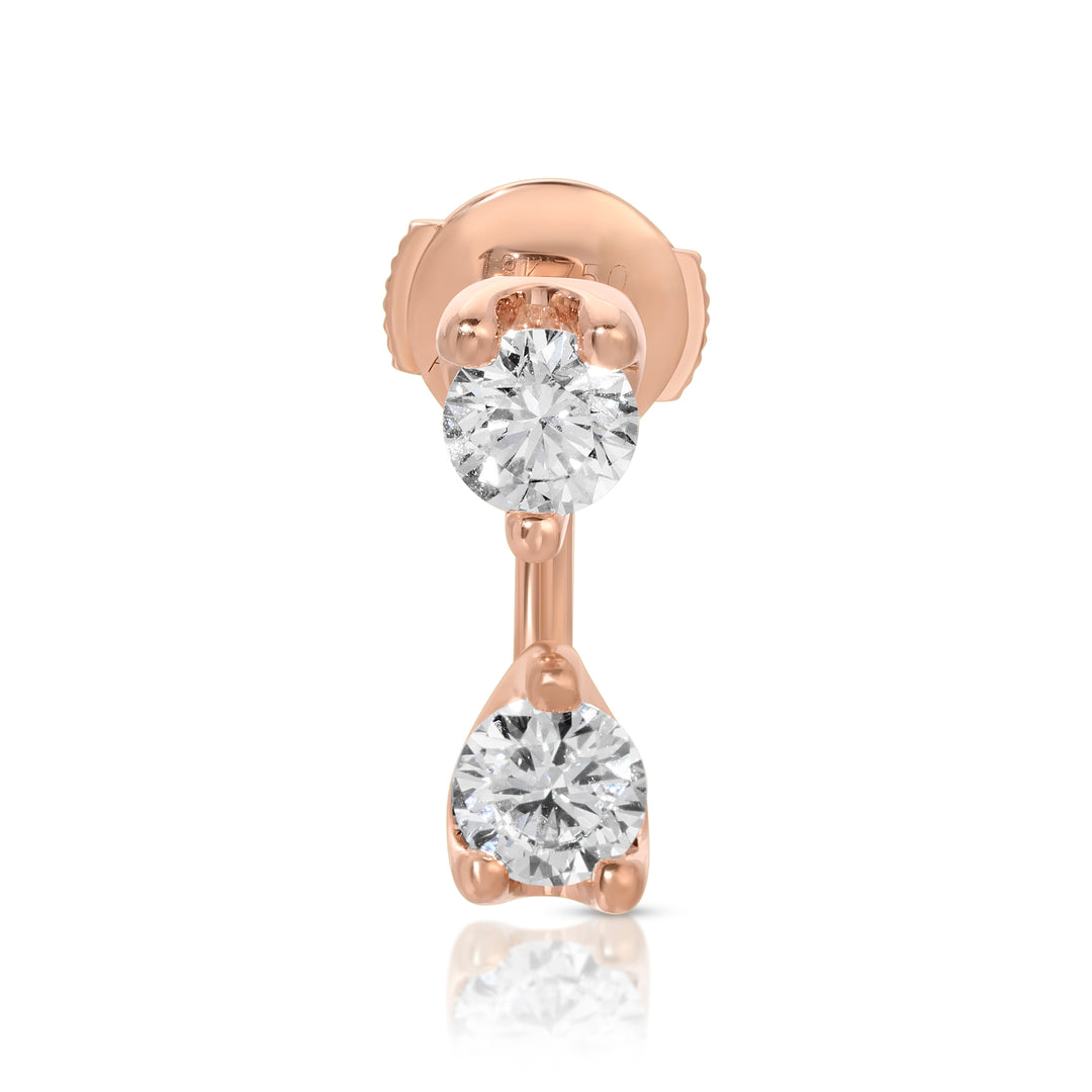 LARGE ROUND DIAMOND ORBIT EARRING – Anita Ko